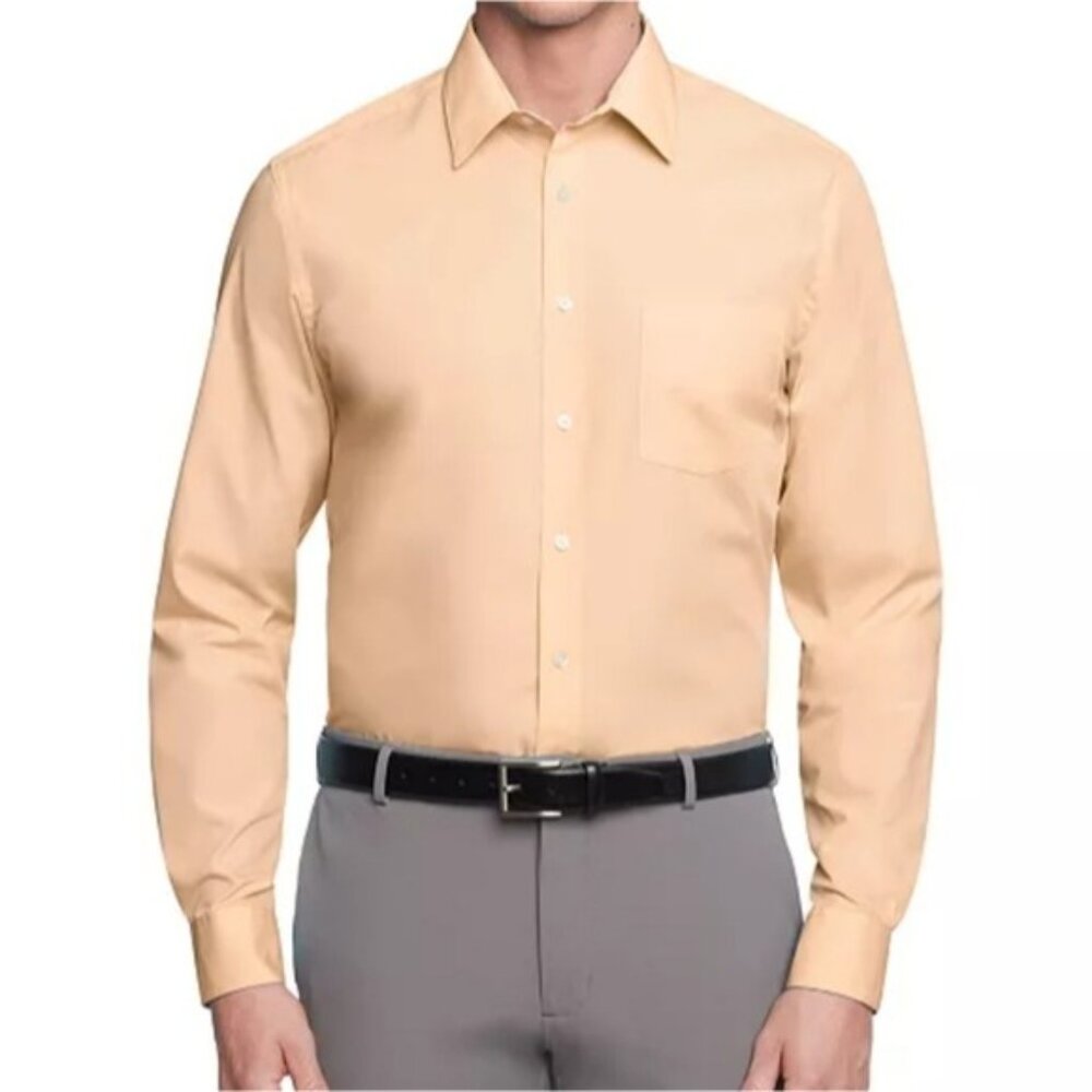 Van Heusen Button Up Long Sleeve Dress Shirt XL 17-17.5 New Office Career Work